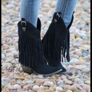 Black Fringe boots